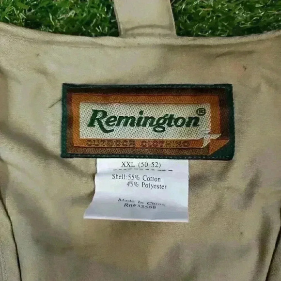 Remington Multi-Pocket Tan Khaki Full Zip Hunting Vest Mens XXL - Picture 4 of 8